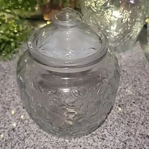 Princess Glass Containers Princess House | Accents | Vintage Princess House Fantasia Glass ...